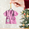 Joycorners Custom Ornament, Nurse Shirt Shape Ornament, Christmas Decor 2D Flat LM2211