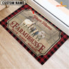 Joycorners Charolais No Horn Faith Family Farming Custom Name Doormat