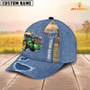 Joy Corners Tractor Customized Name Denim Cap