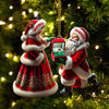 Joycorners Custom Name Couple Ornament, Couple Christmas Gift5 2D Flat LM2111