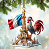 Joycorners Custom Name France Ornament,  Christmas Gift for France Lover 2D Flat LM2111