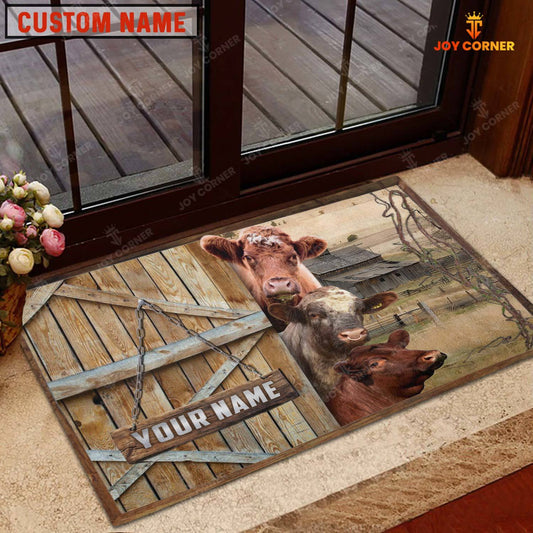 Joycorners Shorthorn Barn Custom Name Doormat