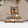 Joycorners Book And Tea Christmas Ornament, Personalized Ornament 2D Flat LM2211