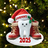 Joycorners Custom Name Dentist Ornament, Dentist Christmas Gift 2D Flat LM2111