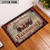 Joycorners Santa Gertrudis Faith Family Farming Custom Name Doormat