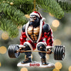 Joycorners King Kong Weight Lifting Christmas Ornament, Personalized Ornament 2D Flat LM2211