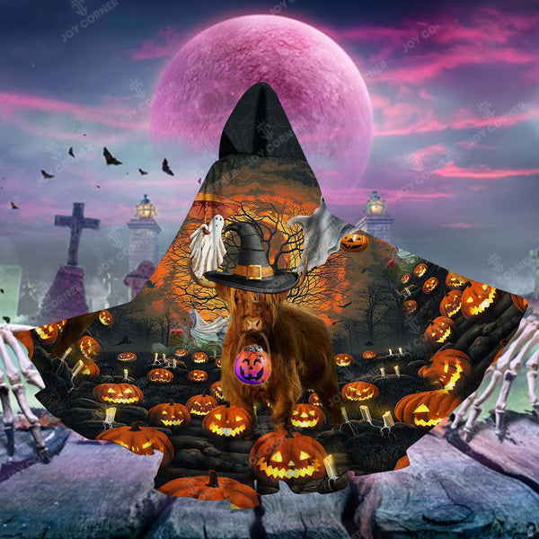 Joy Corner Pumpkin Hight Land Halloween Special Hooded Cloak