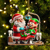 Joycorners Custom Name Dentist Ornament, Dentist Christmas Gift5 2D Flat LM2111