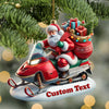 Joycorners Custom Name Santa Ornament, Christmas Gift Decoration 2D Flat LM2211