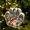 Joycorners Custom Name Pet Grooming Shop Ornament, Christmas Gift for Pet Groomer 2D Flat LM2111
