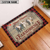 Joycorners Charolais Faith Family Farming Custom Name Doormat