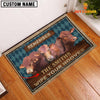 Joycorners Beefmaster Wipe Your Hooves Custom Name Doormat