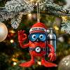 Joycorners Diving Home Decor, Christmas Ornament, Personalized Ornament 4 2D Flat LM2111