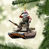 Joycorners Army Santa Home Decor Christmas Ornament, Personalized Ornament 2D Flat LM2211