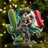 Joycorners Custom Name Mexico Ornament, Mexico Lover Christmas Gift 2D Flat LM2111