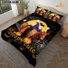 JoyCorners Happiness Red Angus Cattle Halloween Pattern Personalized Name 3D Bedding Set