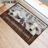 Joycorners Brahman Custom Name - Live Like Someone Left The Gate Open Doormat