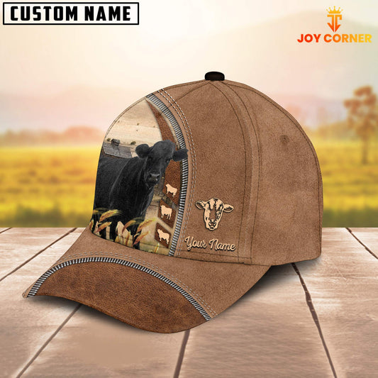 Joycorners Black Angus Farming Land Customized Name Cap