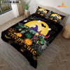 JoyCorners Happiness Tractor Cattle Halloween Pattern Personalized Name 3D Bedding Set