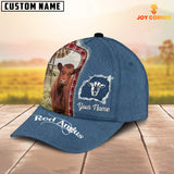 Joycorners Custom Name And Cattle Breeds Red Angus Jean Pattern Classic Cap