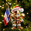 Joycorners Custom Name France Ornament, France Lover Christmas Gift 2D Flat LM2111