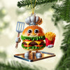 Joycorners Fast Food Home Decor Christmas Ornament, Personalized Ornament 2D Flat LM2211