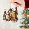 Joycorners Santa Shop Home Decor Christmas Ornament, Personalized Ornament 2D Flat LM2211