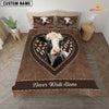 Joycorners Holstein Never Walk Alone Heart Custom Name Bedding Set