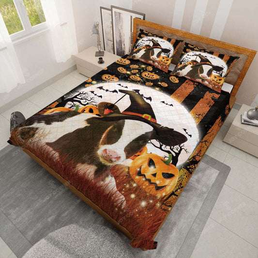 Joycorners Happy Halloween Holstein Pumpkin Bedding Set