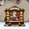 Joycorners Santa's Bar Christmas Ornament, Bartender Ornament, Personalized Ornament 2D Flat LM2211