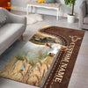 Joycorners Customized Name Charolais Leather Pattern Rug