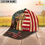 Joycorners Beefmaster USA Flag Customized Name Cap