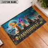 Joycorners Horse Cute Halloween Custom Name Doormat