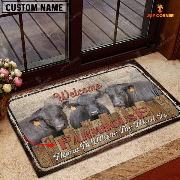 Joycorners Brangus Personalized - Welcome  Doormat