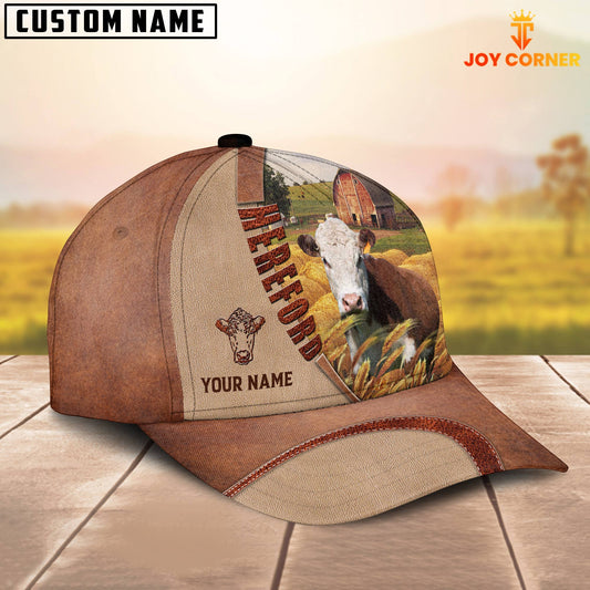 Joycorners Personalized Name Hereford Farm Barn Cap