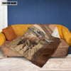 Joycorners Big Custom Name Texas Longhorn Blanket