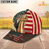 Joycorners Brahman USA Flag Customized Name Cap