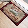 Joycorners Chicken Faith Family Farming Custom Name Doormat