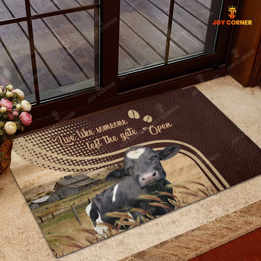 Joycorners Holstein Live Like Someone Left The Gate Open Doormat