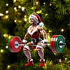 Joycorners Custom Name Woman Gym Ornament, Gymnastics Christmas Decoration 2D Flat LM2111