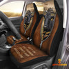 Joycorners Dexter Zipper Leather Pattern Car Seat Covers Universal Fit (2Pcs)