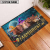 Joycorners Beefmaster Cute Halloween Custom Name Doormat