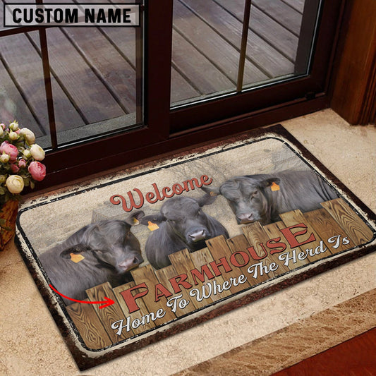 Joycorners Brangus Personalized - Welcome  Doormat