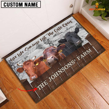 Joycorners Dexter Custom Name - Live Like Someone Left The Gate Open Doormat