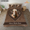 Joycorners Horse Never Walk Alone Heart Custom Name Bedding Set