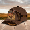 Joycorners Horse Lovers Leather Pattern Customized Name Cap