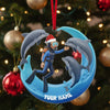 Joycorners Dolphin Trainer Home Decor, Christmas Ornament, Personalized Ornament 2D Flat LM2111