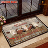 Joycorners Hereford Custom Name - Home To Where The Herd Is FarmHouse Doormat