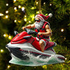 Joycorners Custom Name Santa Jeski Ornament, Santa Christmas Gift 2D Flat LM2111
