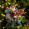 Joycorners Custom Name Santa Dragon Ornament, Christmas Gift for Dragon Lover78 2D Flat LM2111